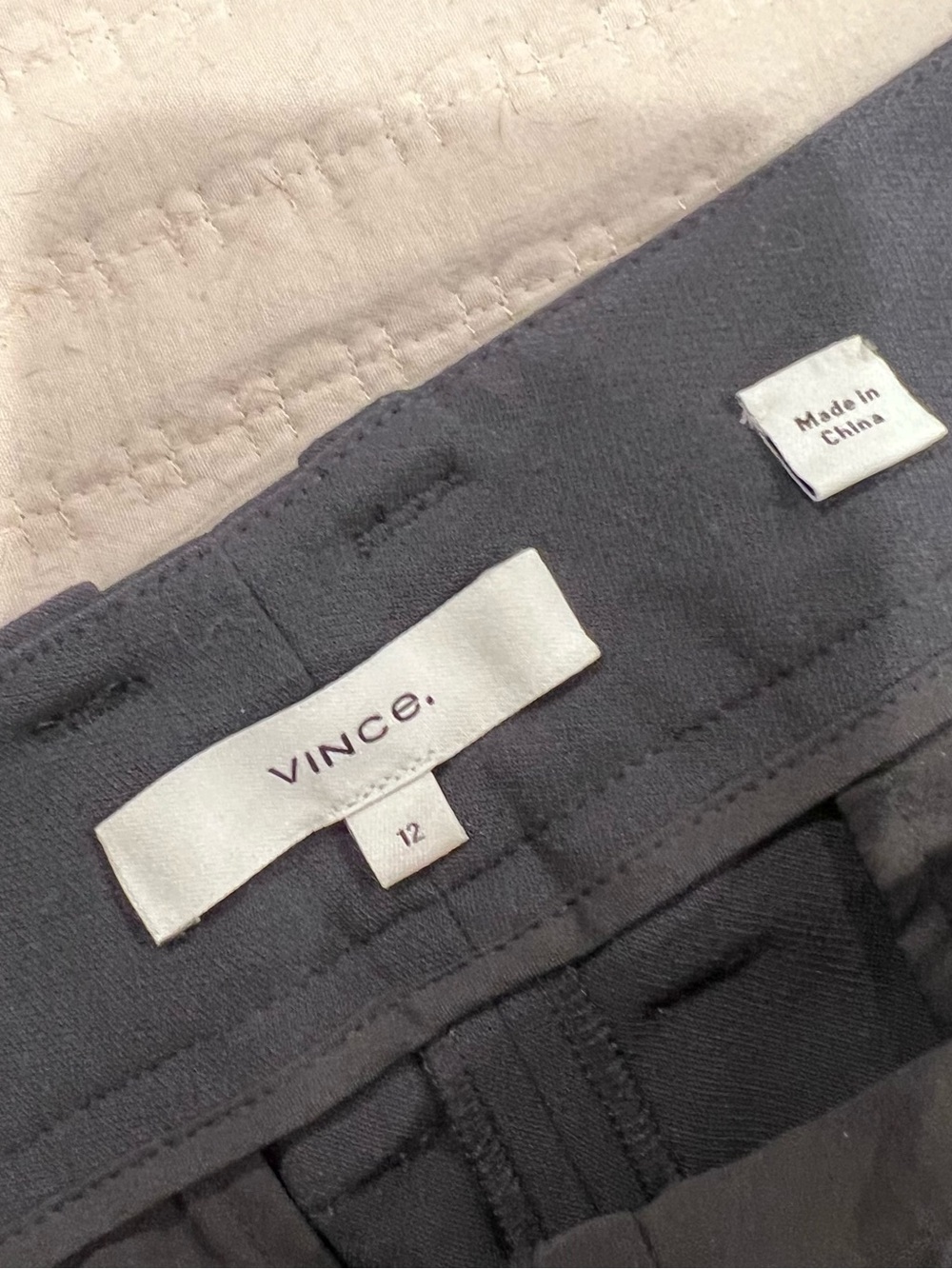 Vince Gray High-Waist Dress Pants